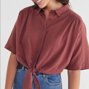 Urban Outfitters BDG Jena Tie-front blouse
